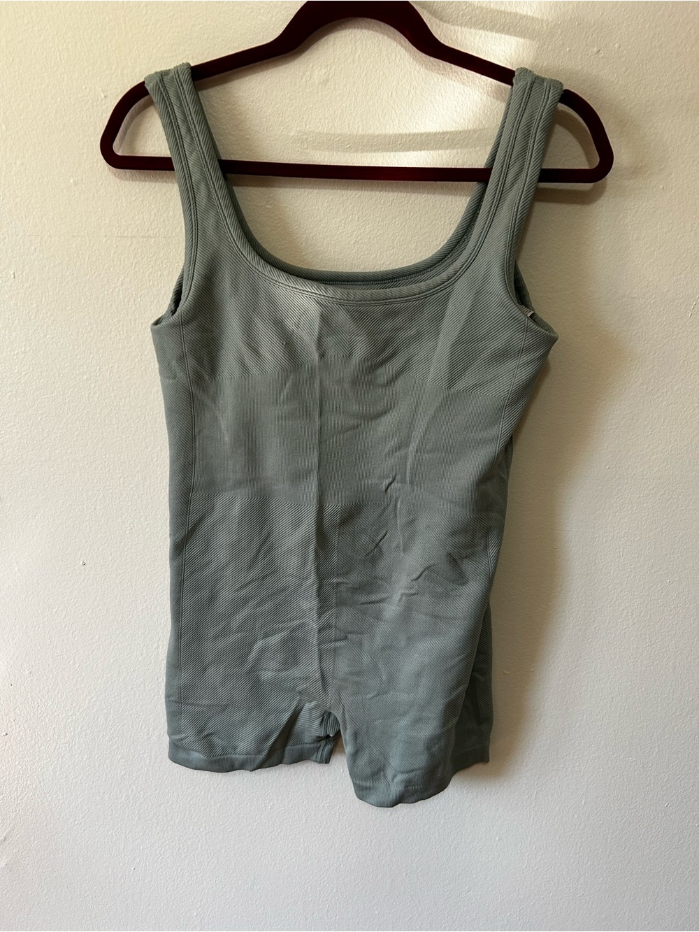 Primark Sage Green Tank Romper Shapewear